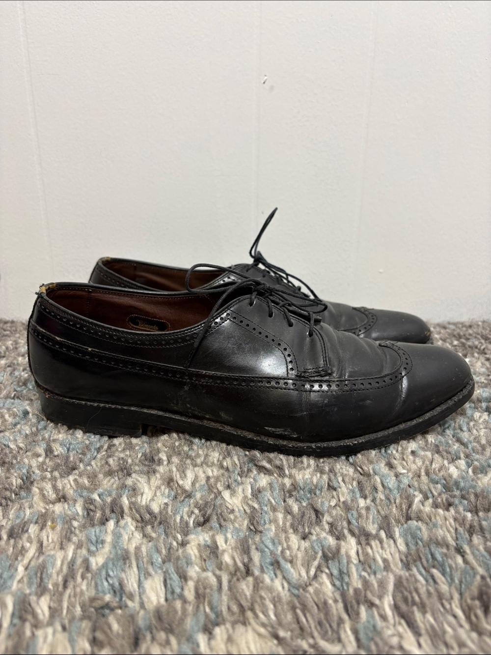 Allen Edmonds Shoes Mens 10 C Richmond Leather Oxford Wingtip Brogue Office
